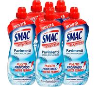 6 X Smac Express Pavimenti 1 LT Senza Risciacquo Freschezza Intensa