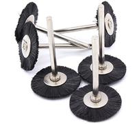 6 X Spazzola in nylon setole in nylon Spazzola 25 mm per Dremel Proxxon Tritatutto di