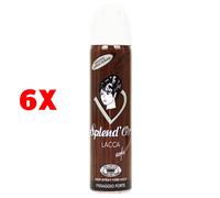 6 X Splendor Lacca Forte 75 Ml Mini Travel Size Fissaggio Forte Lunga Durata