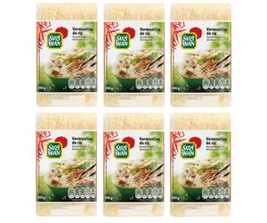 6 x Suzi Wan Vermicelli di Riso Nido di Riso Nido di Farina di Riso Confezione da 250 g