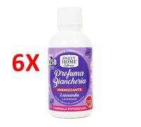 6 X Sweet Home Profuma Biancheria Concentrato Lavanda 50 Lavaggi 250 Ml Igieniz