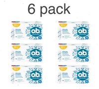6 x tamponi O.B. Assorbenti PRO COMFORT NORMAL, 32 pezzi.