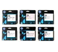 6 X Testina di Stampa HP Designjet Z3200 / N.70 C9405A C9406A -C9410A CD949A