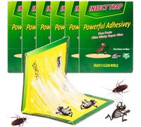 6 x Trappole per Scarafaggi - Trappole Adesive Potenti Atossiche Anti Insetti,Sicure e Facili da Usare,Efficaci Contro Scarafaggi e Formiche,Ideali per Casa,Cucina,Bagno,Soggiorno,Camera da Letto