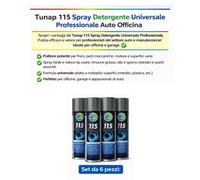 Tunap 115 pulitore freni manutenzione disco freno detergente universale 6 pezzi