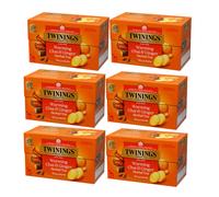 6 x Twinings Chai tisana allo zenzero 20 bustine speziate senza caffeina