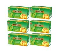 6 x Twinings tè verde zenzero 25 bustine di tè verde citronella