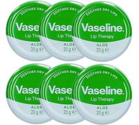 6 X Vaseline Labbra Terapia Aloe Latta 20g (Confezione 6)