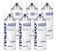 6 x vernice trasparente lucida vernice spray vernice auto 400 ml bomboletta s...
