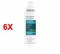 6 X VICHY DERCOS ULTRA APAISANT shampooing secs 200 ml