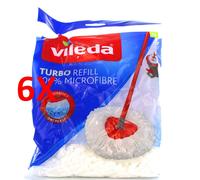 6 X Vileda Turbo Refill 100% Microfibre