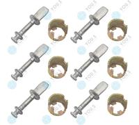 6 X You.S Riparazione Serratura L Anteriore / R per VW Passat (36_) - 3C0837167