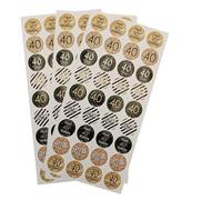 60/100Pcs Numero 18 30 40 50 Anni Adesivo Circolare Etichetta Adulto Buon Compleanno 30 40 50 60° Anniversario Party Sacchetto Regalo Etichetta