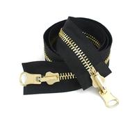 60-120cm 5#/8# Cerniere metalliche a doppio cursore Cerniera reversibile rotante per giacca da cappotto Cerniera da cucire, 120cm