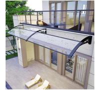 60-150 cm, tettoia per porta d'ingresso, protezione dalle intemperie per porta d'ingresso, elegante, facile installazione, adatta per porte di varie dimensioni