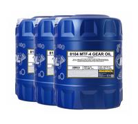 60 (3x20) Litro Mannol 75W-80 MTF-4 Api GL-4/ GL4/ Olio per Ingranaggi/