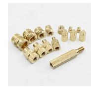 60-500 pezzi Inserto in ottone a caldo con punta for saldatore, filettatura zigrinata, inserti for iniezione, dado M2, M3, M4, M5, M6, M8, accessori for stampante 3D in plastica(200pcs M3)