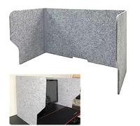 SAGIDAR 60/80/100cm Schermo Pannello Separatore, Divisorio Acustico da Scrivania, Divisorio per Ufficio Portatile, Desktop Privacy Panel, per Uffici, Sale Conferenze, Pratico E Leggero