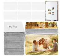 60 adesivi a sublimazione vuoti per progetti fai da te, etichette magnetiche per frigorifero e microonde, calendario per ufficio personalizzato e fogli decorativi per cucina