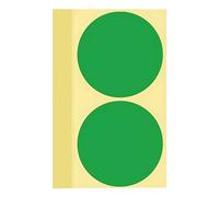 60 adesivi con punti adesivi, 100 mm, rotondi, codice colore, etichette autoadesive per scrivere, per fai da te, colore verde, 10 cm
