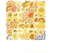 60 Adesivi Solari per Bambini e Adolescenti, Adesivi in Vinile Resistenti al Sole, Decorazioni per Acqua, Computer, Valigie e Altro, Adesivi Divertenti e Sicuri, Misura 5-8 cm, Non Ripetitiv