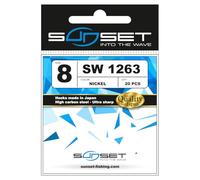 60 Ami Made in Japan da Pesca a Canna Mare Lago Fiume Bolognese Bolentino Kit 3 Confezioni da 20 Pezzi Nickel a Paletta Misura # 8# 10# 12 Made in Japan