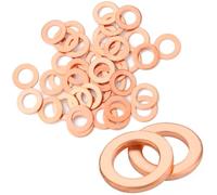 60 anelli di tenuta in rame, rondelle M6 x 10 x 1 set di guarnizioni in rame, rondelle piatte, viti di scarico dell'olio, guarnizioni per viti, automobili, navi e generatori di macchine