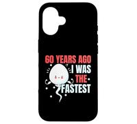 60 anni fa ero il compleanno più veloce felice 60 ° compleanno Custodia per iPhone 16