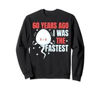 60 Anni Fa Ero Il Compleanno più Veloce Felice 60 ° Compleanno Felpa