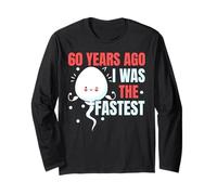 60 Anni Fa Ero Il Compleanno più Veloce Felice 60 ° Compleanno Maglia a Manica