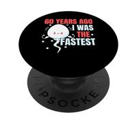 60 anni fa ero il compleanno più veloce felice 60 ° compleanno PopSockets PopGrip Adesivo