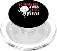 60 anni fa ero il compleanno più veloce felice 60 ° compleanno PopSockets PopGrip per MagSafe
