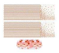 60 Asciugamani Di Carta Oro Rosa Su Bianco, 1 Confezione Di Briciole, Tovaglioli Rosa, Tovaglioli Oro Rosa, Decorazione Da Tavola