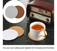60 Autoadesivo Cork-Coasters Sughero Sottobicchieri Cork-Backing-Sheets for DIY