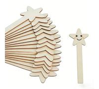 60 bacchette in legno a forma di stella per bambini, feste a tema, programmi in biblioteca e storia interattiva con oggetti di scena
