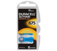 30 batterie per apparecchi protesi acustiche DURACELL ACTIVAIR mod. 675 blu PR44