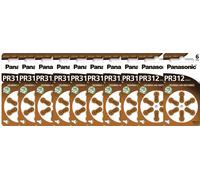 60 batterie per apparecchi acustici Panasonic Worldwide PR312 PR41 368 416 PR...