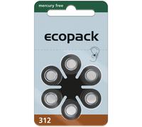120 batterie per apparecchi acustici VARTA ecopack marrone 312 (20 blister...