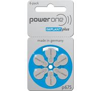 60 batterie per apparecchi acustici Varta Power One Implant Plus P675 PR44 10...