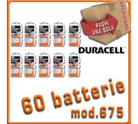 60 batterie PILE DURACELL 675 Activair PR44