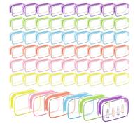 60 beauty case trasparenti approvati TSA, borsa per il trucco da viaggio, per l'aeroporto e le compagnie aeree, per donne e uomini, vacanze estive, regalo per la mamma (colore vivace)