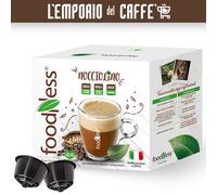 60 Capsule FOODNESS NOCCIOLINO Bevanda al Gusto Nocciola Compatibili Dolce Gusto