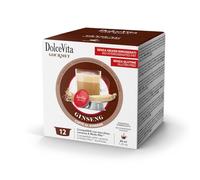 60 Capsule GINSENG DOLCE - DOLCE VITA Compatibili con A Modo Mio - Prodotto Senza Glutine - Per Macchine Caffè Sistema A Modo Mio -
