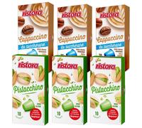60 capsule Ristora Nespresso - CAPPUCCINO NO ZUCCHERO + PISTACCHINO