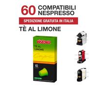 50 Cialde Capsule Ristora The Tè al Limone comp. Nespresso Respresso