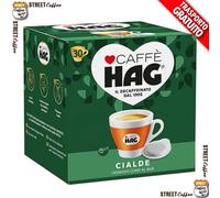 60 Cialde Filtro carta Caffè Hag ESE 44mm Espresso Decaffeinato Deca Dek gratis