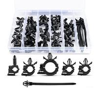 60 clip per cablaggio auto con 6 varianti di dimensioni per una gestione efficace dei cavi, compatibili con le marche di veicoli comuni come Honda forMAZDA