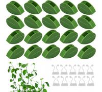 60 clip per piante rampicanti, clip per piante da parete, 50 fermagli verdi per piante e 10 supporti bianchi per piante da giardinaggio,