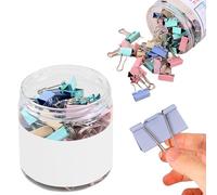 60 clip per raccoglitore, robuste clip per ufficio, soddisfano le diverse esigenze di utilizzo, di piccole dimensioni, 1,3 cm (colori vivaci)