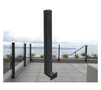 60 cm nero angolo post per ringhiera vento Resint Outdoor Indoor Wall Mount per s include slot per perni e fessure & versatile soluzione sicura
